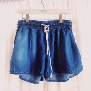 Mossimo Flowy Jean material shorts.